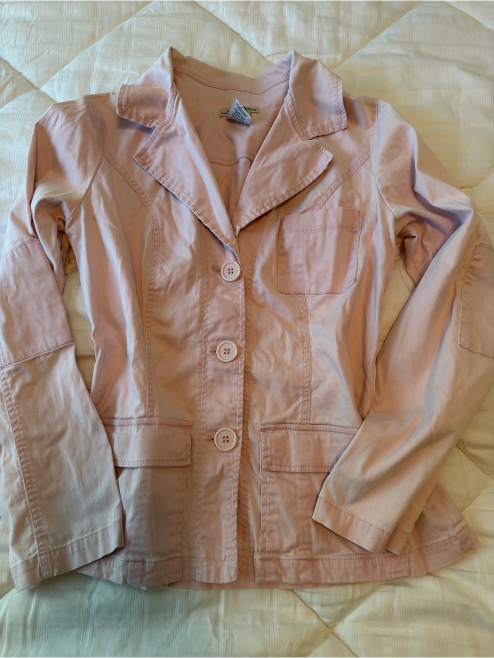Z.Cavaricci Light Pink Button-Front Blazer Jacket 90s Preppy